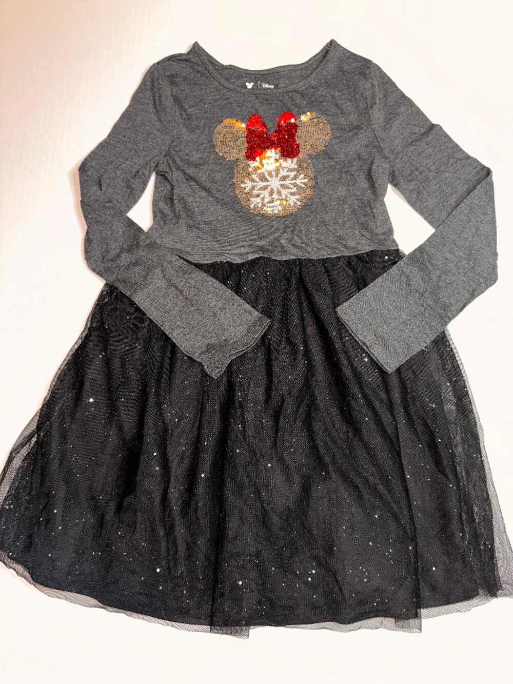 Jumping Beans x Disney  Dress Sz 7 Minnie Color Changing Sequin Tulle Skirt #735